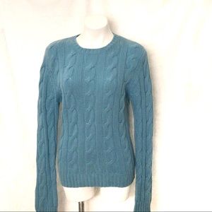 Lilly Pulitzer Cable Knit 100% Cashmere Sweater